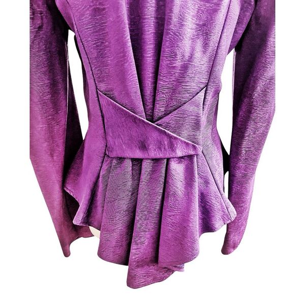 Vintage Y2K Purple Fitted Rear Tail Jacket Size Medium - Picture 4 of 5